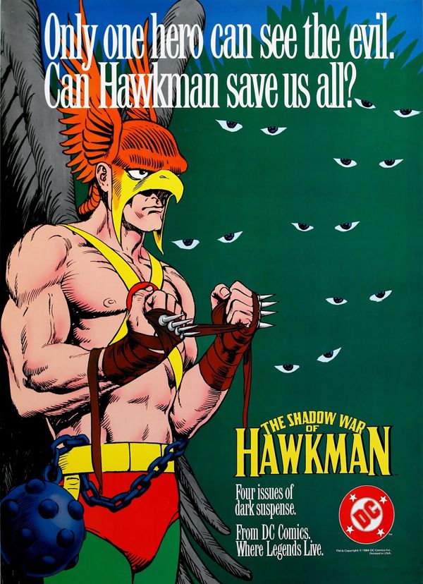 1985 - The Shadow War of Hawkman House Ad