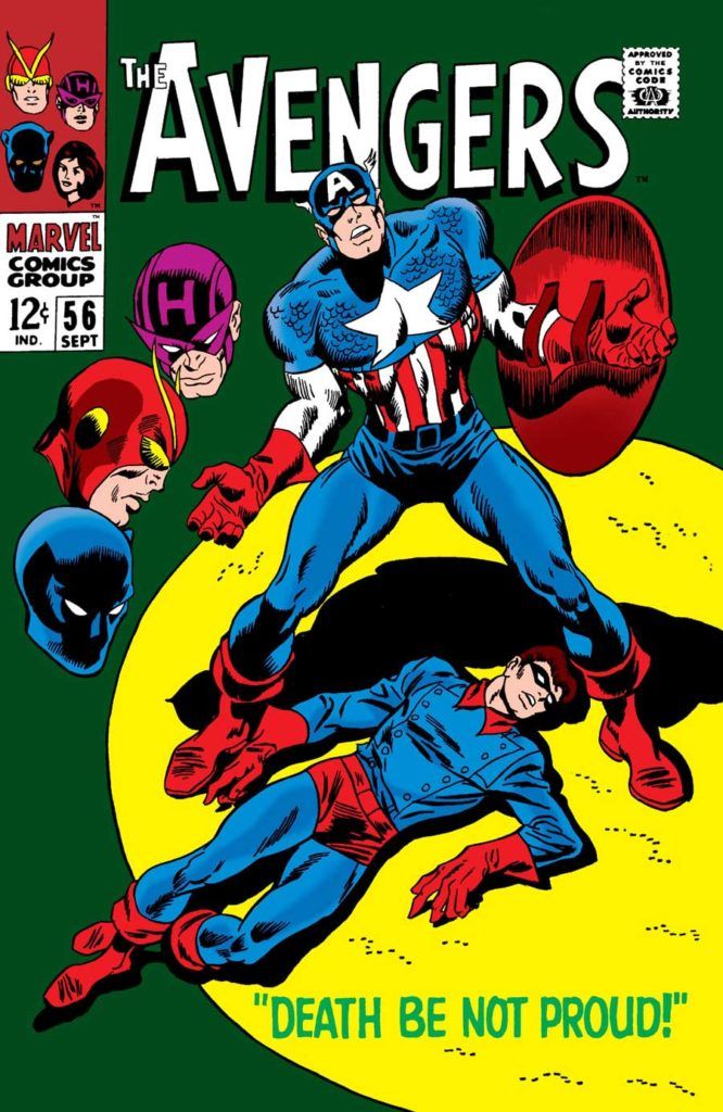 The Avengers #56 - Death Be Not Proud released by Marvel on September 1, 1968