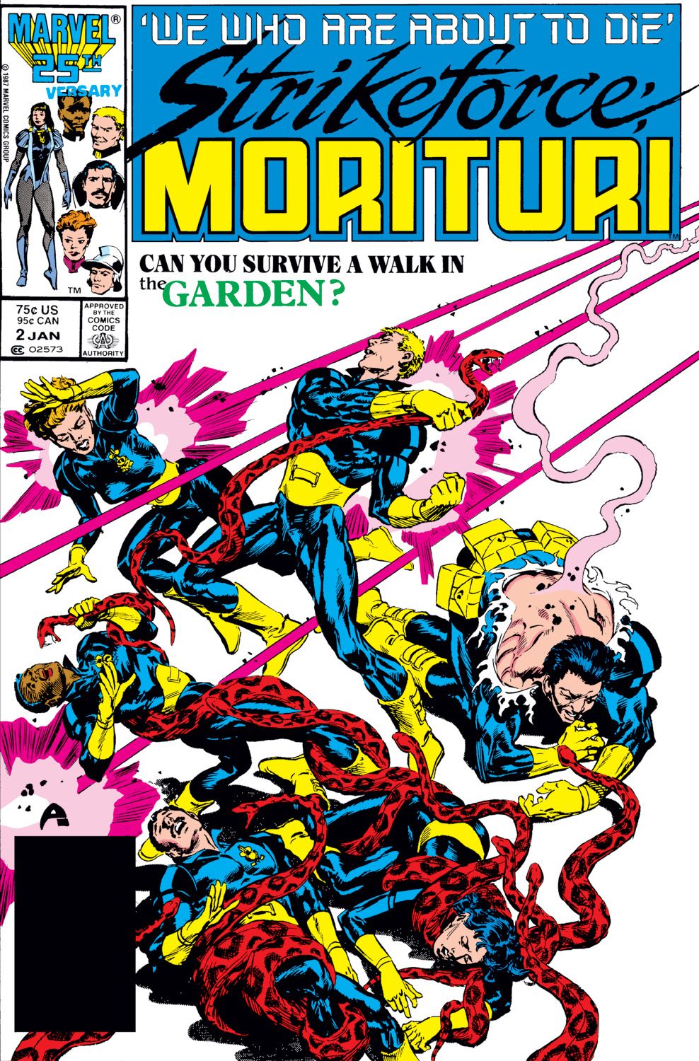 Strikeforce: Morituri #2 - The Garden released by Marvel on January 1, 1987