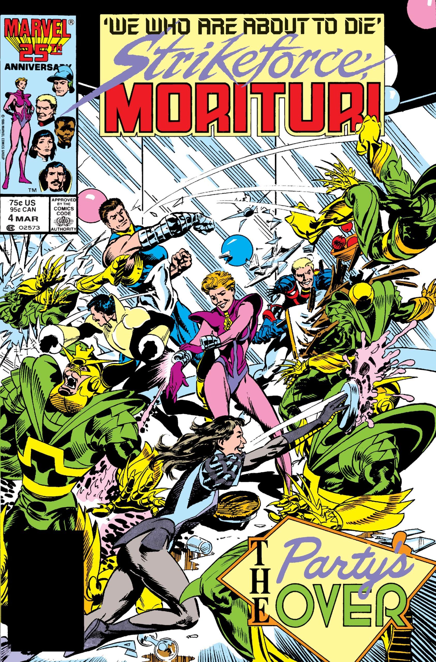 Strikeforce: Morituri #4 - Media Bash released by Marvel on March 1, 1987