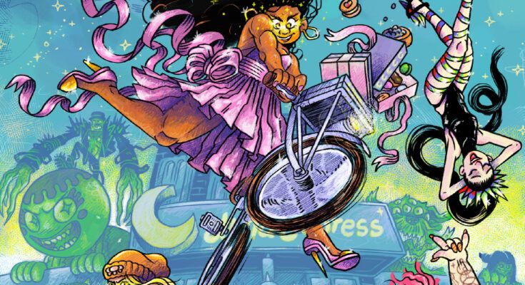 Luna Express graphic novel cover by Campbell Whyte