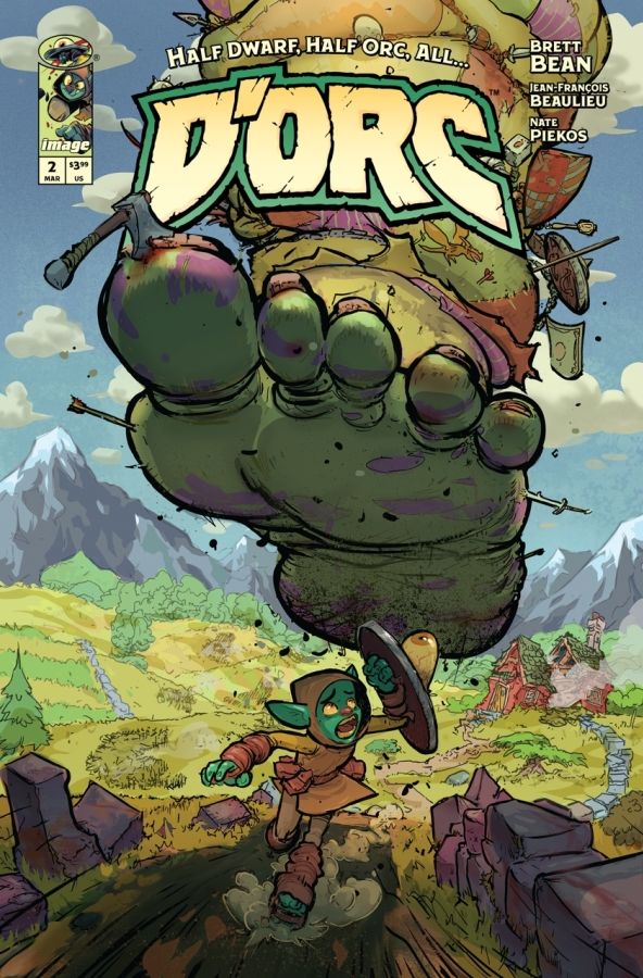 D’orc #1 Image Comics second printing cover