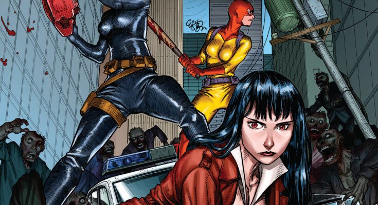 Die!namite: Blood Red #5 comic cover by EJ Su