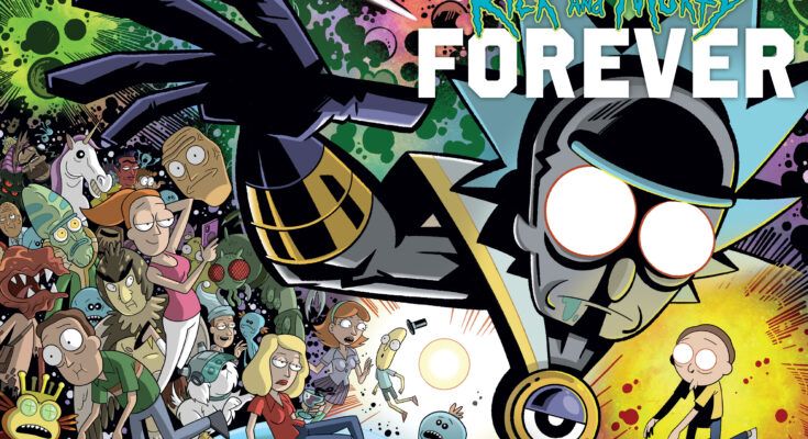 Rick and Morty Forever #0 Troy Little wraparound foil cover