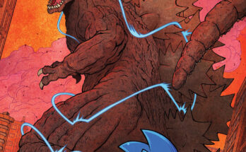 SONIC X GODZILLA #1 Comic Cover Jack Lawrence