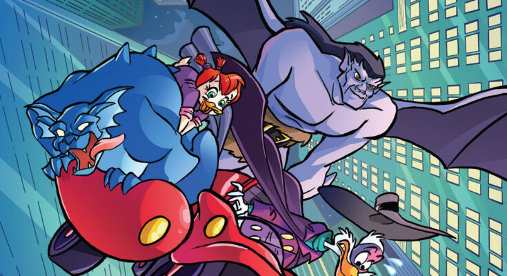 Gargoyles/Darkwing Duck #3 Comic Cover by Tad Stones