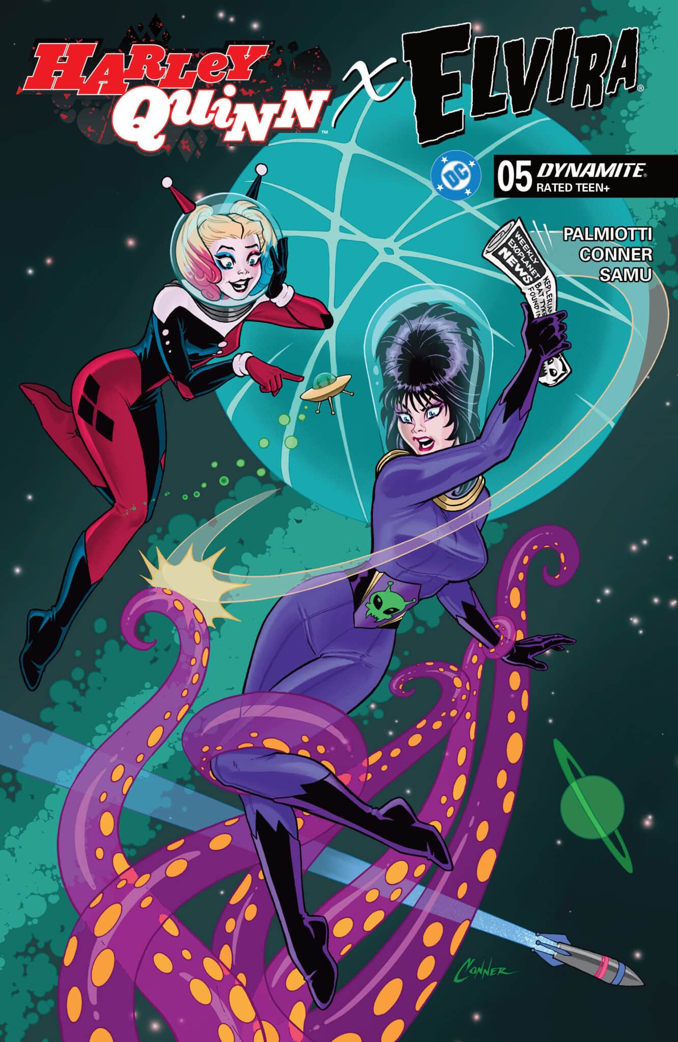 Dynamite & DC: Harley Quinn X Elvira #2 Review – Fun for Everyone