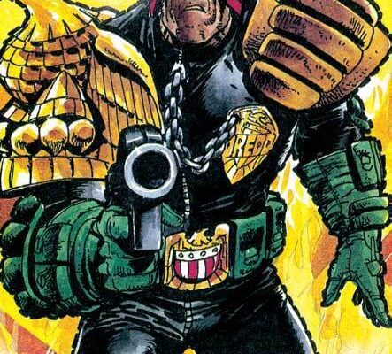 Judge Dredd 2000 AD Issue 2 First Appearance Cover Art